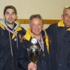 Proud coaches and team manager Andy Shiell