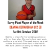 Barry Plant Player of the Week - Summer 08/09