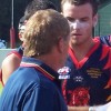 Fletch at 1/4 time as Rizza listens in