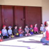 Young Auskickers learning to bounce