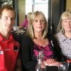 Melbourne's Michael Newton with ladies from Frankston YCW