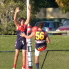 Mick Gafa Kicks a Goal