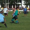 Iakina players converge on ball