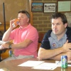 Super coach John Szayni sipping his drink pondering how to win another premiership in the 13A`s this year. Keep wearing that pink shirt until it comes back in to fashion Johnny.