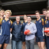Ian Kyte & TAC Minister Tim Holding with the Cannons boys
