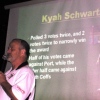 John Martindale accepting on behalf of Kyah Schwartz- Reserves B&F