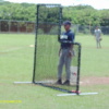 Ray Brown throwing Batting Practice