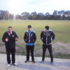 Prez with Collingwood Players