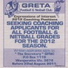 2012 Greta FNC - Coaching Ad