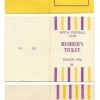 1975, 1976 & 1977 Greta F C - Membership tickets