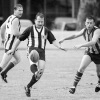 Graham Nuttall playing from the Cargill Kangaroos, possibly against the Courthouse Eagles, in August 1999.  Courtesy of the Northern Daily Leader.