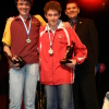Ian Matthews U/14's Best /Fairest Medal winner Gary Eade runner up Cullum Jones