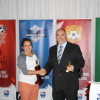 Rheanna Lotter, winner of AA Women Div.1 Player of the Year and Golden Boot