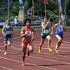 Toea Wisil in the 200m final