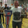 Very happy President - Craig Porte with the trophies