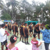 Aitutaki receiving gold medal