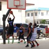 Pohnpei's Jackson Jack makes an easy layup against Lae, 4/14/2015.