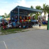 Some of the crowd that watched the championship of the tournament at the CMI SSG Solomon Sam Memorial Sports Center.