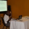 Mr. Graham Tabi from the Ministry of Health doing a presentation on NCD's