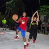 Badboys 1 player (Akeke Abraham) attacks the basket against Jourur's Tumtum Maddison. Photo: Hilary Hosia.
