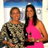 Netballer of the year Lauren Close and Rising Star Carly Harrison, both Riddell 