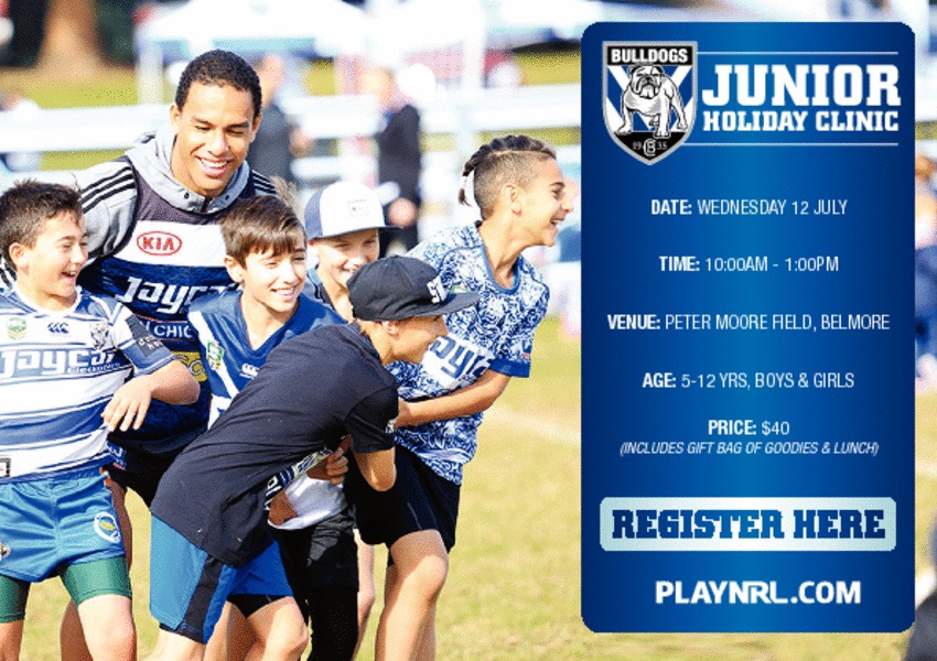 Bulldogs Holiday Clinic Canterbury Bankstown Junior Rugby League