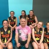 Ridddells Creek Basketball Club's inaugural girls team: U16 Girls with coach Peter