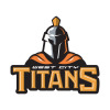West City Titans Black  Logo