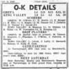 1966 - O&K Grand Final scores