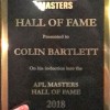 AFL Masters (Hall Of Fame) Plaque 2018 - C. Bartlett