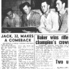 1960 - Jack Andrews makes a comeback