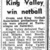 1973 - O&K Netball Preliminary Final Scores