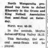 1974.09.04 - O&K Netball First Semi Final Scores