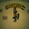 The Old Wolves Logo on the Clubhouse wall