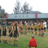 Centrals boys line up for Guard Of Honor on ANZAC Day