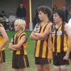 Centrals boys line up for Guard Of Honor on ANZAC Day