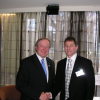 Kevin Sheedy and BMFC Club President Darren Hooper