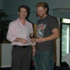 Adam Wright receives his award