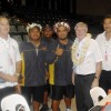 Nauru Athletes Meet OBF Officials