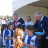 Mr Jim Forest & Cr Butterworth with Beecroft Wombats