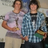 Nick Mills, at right, AFLSC Best & Fairest U16 Div1