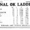 1954 O & K Final Ladder