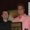 Stu presents Butch with Clubman Award, 2004