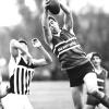 A strong grab from Martin McCann of Gunnedah ahead of Stuart Kirkham of Tamworth.  Dated 17/07/1990, courtesy of the Northern Daily Leader.