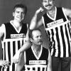 Graham Nuttall and others from the Tamworth Magpies in a publicity shot.  Dated 19/07/1990, courtesy of the Northern Daily Leader.