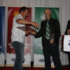 Robert Handley is presented with the HSA Service to Football Award