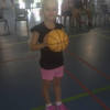 Young Kate about to dunk!