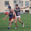 Brendan Farley tries to gather the ball
