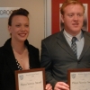Player Service Awards to Sarah Bender and Ryan Cole