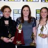 A grade netball. Hayley Agnew dedication award . Kate Sporer B&F . Heidi Clark runner up 